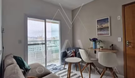 Apartamento 1 Dormitório mobiliado para locação em Boqueirão, Praia Grande/SP