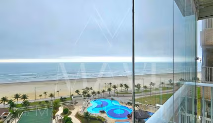 Apartamento  2 dormitórios  com vista mar para locação Alto Padrão em Mirim, Praia Grande/SP