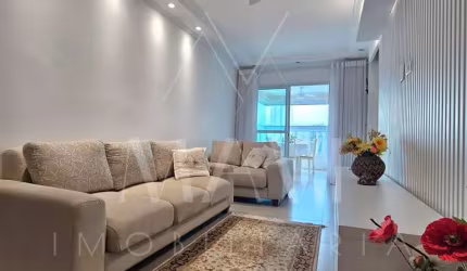 Apartamento Alto Padrão para locação com vista mar mobiliado em Boqueirão, Praia Grande/SP