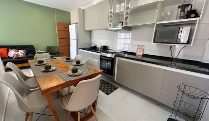 Apartamento Novo no Perequê-Mirim com 2 dormitórios,  1suíte e varanda gourmet.