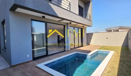 Casa com 3 suítes, área gourmet e piscina no cond. Rudá