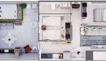 Cobertura com 3 dormitórios à venda, 109 m² por R$ 370.359 - XangriLá - Contagem/MG