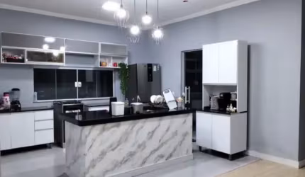 Linda casa com piscina vilagio santana