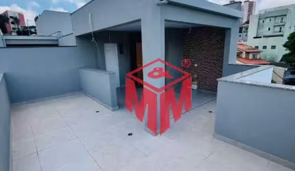 Cobertura NOVA com 2 dormitórios à venda, 95 m² por R$ 510.000 - Vila Alice - Santo André/SP