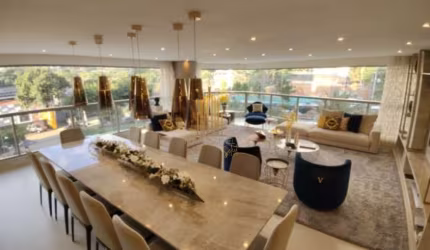 CONDOMÍNIO VILLA VERSACE RESIDENCE EM MOEMA - APARTAMENTO DUPLEX DE 291M² COM 3 SUÍTES, SALA, 5 BANH