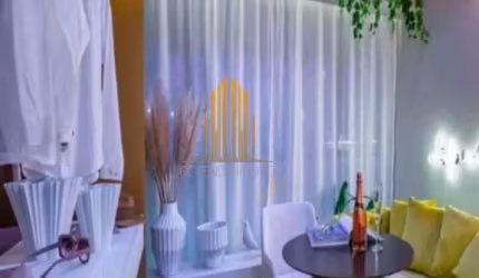 Condominio On Imares em Indianópolis, Studio de 27m² com 1 dormitório, varanda, sem vaga.