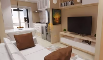 EDIFICIO VILA GEA, CAMPO GRANDE- APARTAMENTO DE 51m² COM 2 DORMITÓRIOS, 1 SUITE E 1 VAGAS Á VENDA