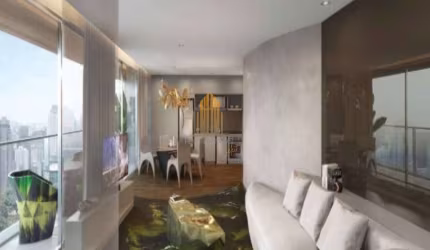 Condomínio W Residence a Vila Olímpia, Apartamento de 102m² com 2 suítes, 1 vaga.