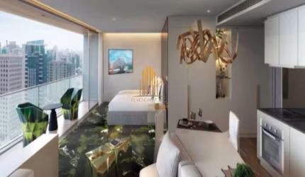 Condomínio W Residence na Vila Olímpia, Apartamento de 53m² com 1 dormitório, 1 vaga.
