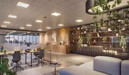 Condomínio JK Square no Itaim Bibi, Laje Corporativa de 973,17m² com 9 vagas.