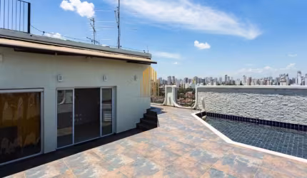EDIFICIO  VILA DEL FIORI, MOEMA-  COBERTURA DUPLEX DE 182m² COM 2 DORMITÓRIOS , 1 SUITE E 2 VAGAS Á