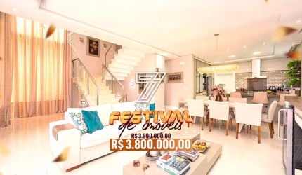 Casa em condomínio fechado com 6 quartos à venda na Rua Hermenegildo Luca, 101, Santa Felicidade, Curitiba, 374 m2 por R$ 3.800.000