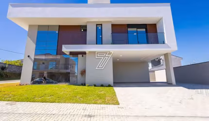 Casa em condomínio fechado com 4 quartos à venda na Rua Frederico D'Agostin, 75, Roça Grande, Colombo, 228 m2 por R$ 1.350.000