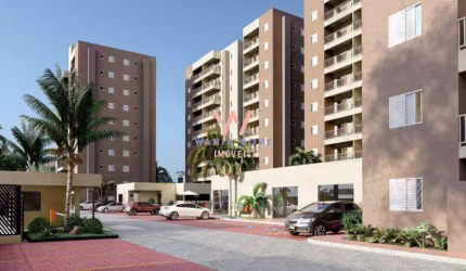 Apartamento vista mar, com 2 dormitórios à venda, 56 m² por R$ 410.000 - Indaiá - Caraguatatuba/SP