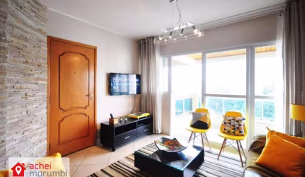 Apartamento mobiliado com 3 dormitórios, 120 m² - venda por R$ 947.000 ou aluguel por R$ 4.500/mês - Morumbi - São Paulo/SP