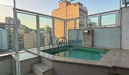 Excelente cobertura duplex, com 3 dormitórios, sendo duas suites, uma vaga, piscina, churrasqueira, miolo de Icaraí!!