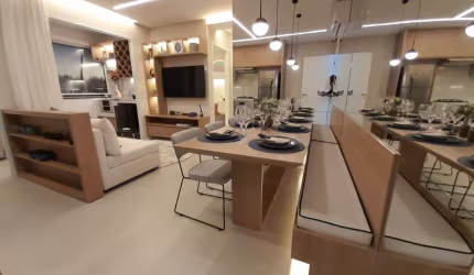 Lindo apartamento com 2 dormitórios e varanda próximo a Estação Giovanni