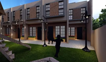 Sobrado novo em Cond./ Jd. Europa/ 2 Dorm./ Área Gourmet/ Quintal/ Só R$ 355 mil