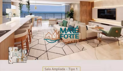 EMPREENDIMENTO INCRÍVEL A BEIRA MAR COM ESTRUTURA DE LAZER COMPLETA!