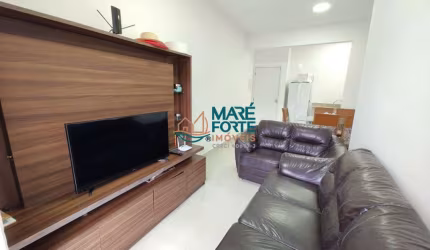 APARTAMENTO COM VARANDA GOURMET E VISTA PARCIAL DO MAR!