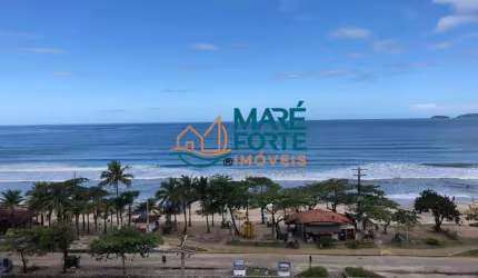 Cobertura tríplex aconchegante frente mar