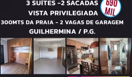 Imóvel para venda tem 116 metros quadrados com 3 quartos em Guilhermina - Praia Grande - SP