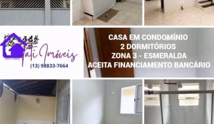 Casa em condomínio fechado com 2 quartos à venda na Rua Menotti Del Picchia, 1500, Balneário Esmeralda, Praia Grande, 59 m2 por R$ 240.000