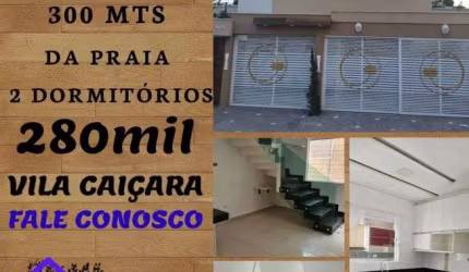 Sobrado para venda tem 54 metros quadrados com 2 quartos em Caiçara - Praia Grande - SP