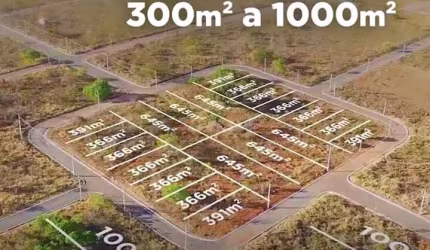 Lotes Parcelados Lagoa Golden Park com 1.000 Metros