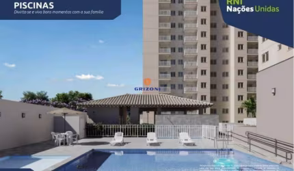 APARTAMENTO RNI NAÇÕES UNIDAS | 2 QUARTOS | 1 SALA | 1 VAGA | BAURU