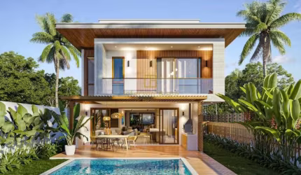 Casa 04 Dorm. em Arraial D'ajuda ( Estrada da Balsa )  -  Porto Seguro