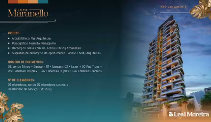 Torre Maranello - Venha conhecer seu Leal Moreira de 4 Suites - Obras em andamento
