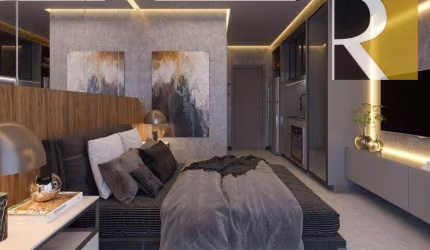 Apartamento beira mar com 1 e 2 dormitório à venda, 19 m² por R$ 430.000 - beira mar Cabo Branco - João Pessoa/PB