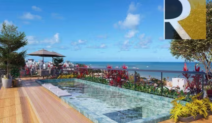 Apartamento Flat com 1 dormitório à venda, 22 m² por R$ 375.000 - Cabo Branco - João Pessoa/PB