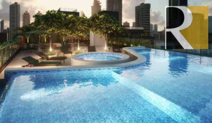Flat com 1 e 2 dormitório à venda, 25 m² a 67m² por R$ 354.000 - Cabo Branco - João Pessoa/PB