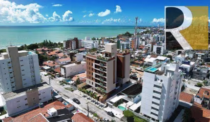 Apartamento vista mar com 2 dormitórios à venda, 56 m² por R$ 450.000 - Bessa - João Pessoa/PB