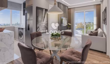 Apartamento com 1 quarto à venda na Rua Luiz Del Gobbo, Pinheirinho, Curitiba, 28 m2 por R$ 295.000