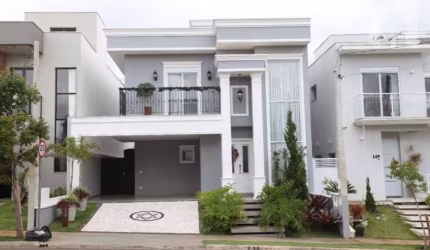 Maravilhoso sobrado com 3 suítes sendo 1 com closet no Condomínio Reserva Ermida com 232m² de área construída.