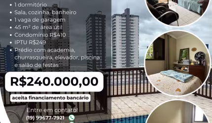 Ótima oportunidade apartamento 1 dormitório Maracanã  Venda