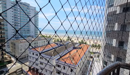 Lindo Apartamento com 2 dormitórios  vista mar na Aviação Praia Grande
