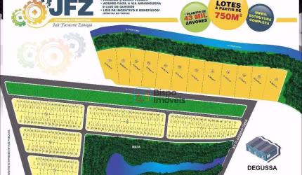 Terreno à venda, 750 m² por R$ 375.000,00 - Jair Faraone Zanaga - Americana/SP