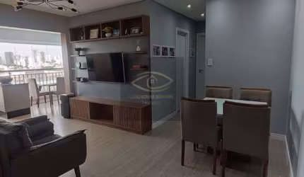 Apartamento à venda com 2 quartos e 1 suite na Quarta Parada, São Paulo-SP: 78m², 2 salas, 2 banheiros e 1 vaga de garagem!