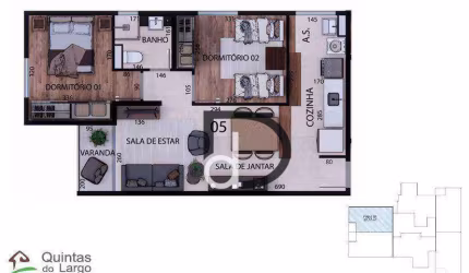 Apartamento com 2 quartos à venda, 51 m² por R$ 295.447 - Residencial Nova Era - Valinhos/SP