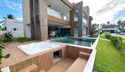 Casa Alto Luxo, Mobiliada, Duplex, 4 suítes, Moveis Finger, Automatizada, Piscina, SPA, Energia Solar, Poço