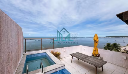 Cobertura Mobiliado Beira-Mar com 124m² no Barra Bali na Barra de São Miguel - Alagoas