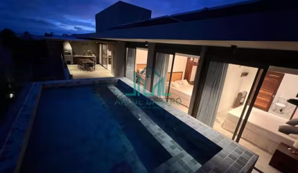 Apartamento Cobertura 3 Suítes, com Piscina, Mobiliada, 166m² e Varanda Gourmet - Rota Ecológica dos Milagres - Alagoas