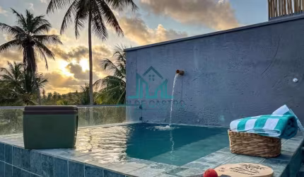 Casa Duplex com Rooftop e Piscina a 200 metros da Praia do Riacho - São Miguel dos Milagres - Alagoas