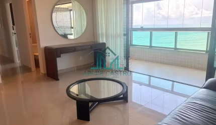 Apartamento com Vista Mar, Porteira Fechada, Mobiliado, 4 quartos com 140m² em Andar Alto - Maceió Alagoas