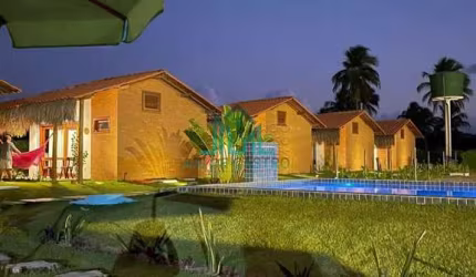 Pousada a Venda Mobiliada em São Miguel dos Milagres com 4.000m² 5 Chales, Piscina e Recepção - Alagoas