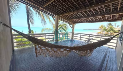 Casa à Beira-Mar com 3 Suítes na Praia de Ipioca no Litoral Norte de Maceió - Alagoas